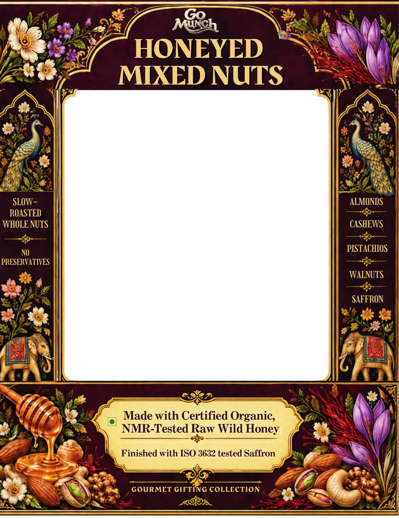 Go Munch heritage hamper front artwork